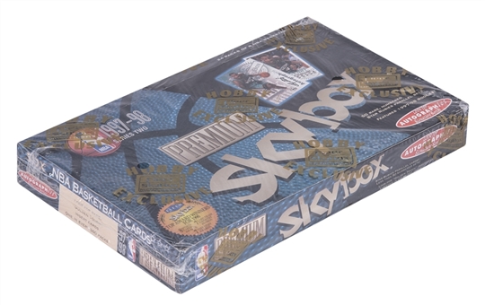 1997-98 Skybox Premium Series 2 Factory Sealed Basketball Wax Box (24 Packs)
